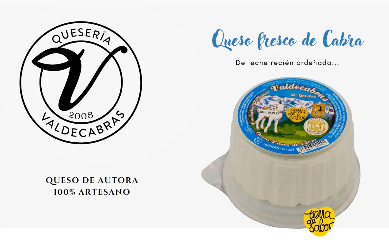 Queso fresco de cabra artesano de Quesería Valdecabras